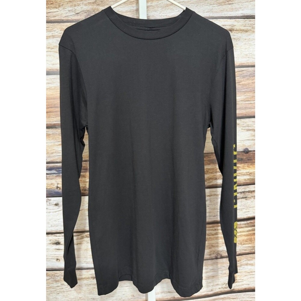 Stance Long Sleeve Shirt Mens Small Graphic Tee Black Yellow New